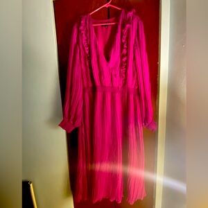 Fuchsia cocktail dress, Eloquii, size 26